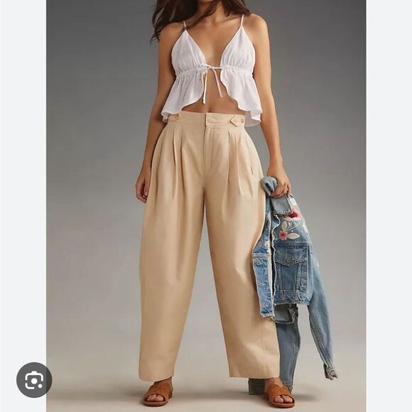NWT Maeve Utility Barrel Trousers